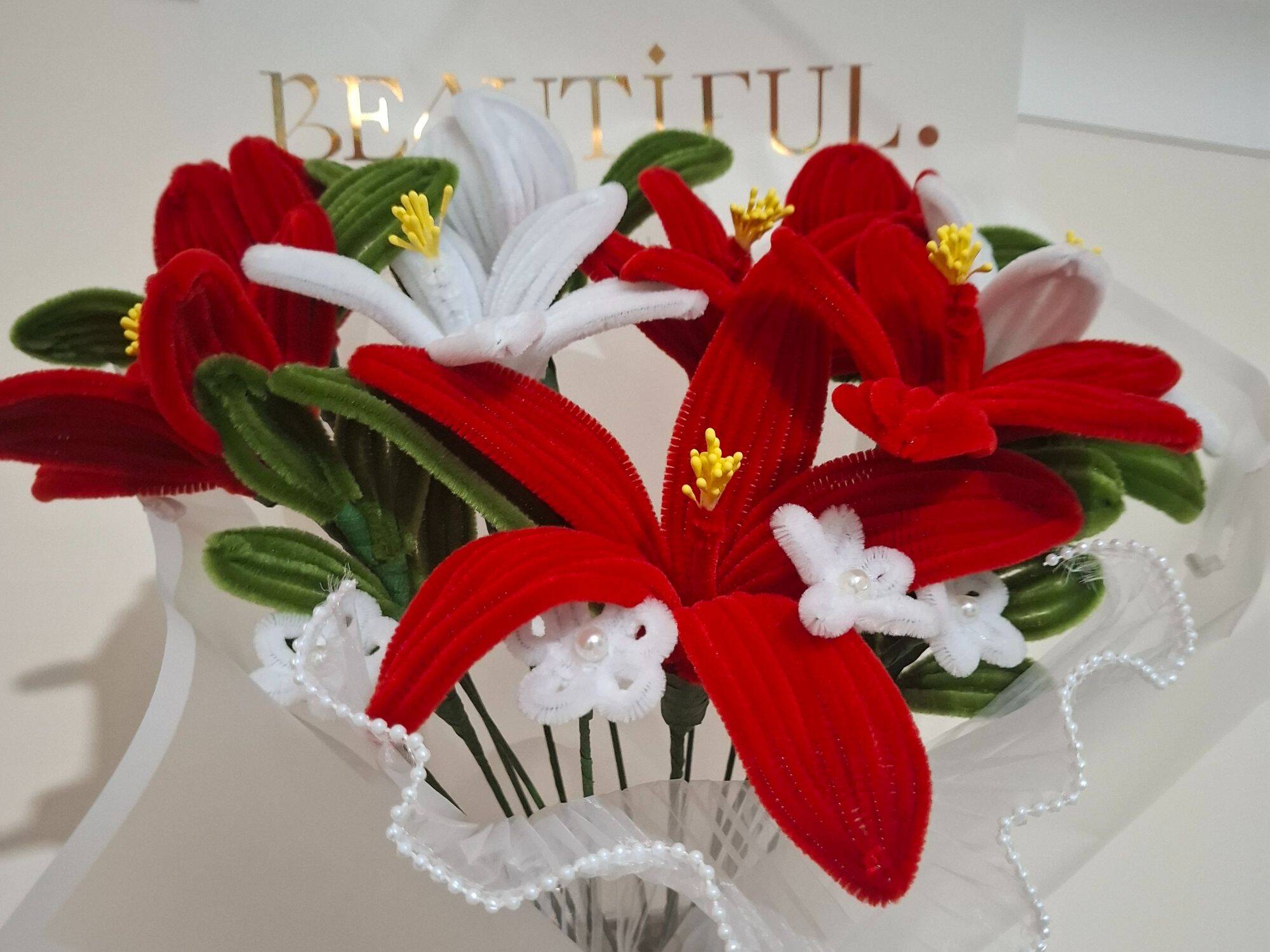 Elegant Handmade Silk Flower Arrangement for Home Decor