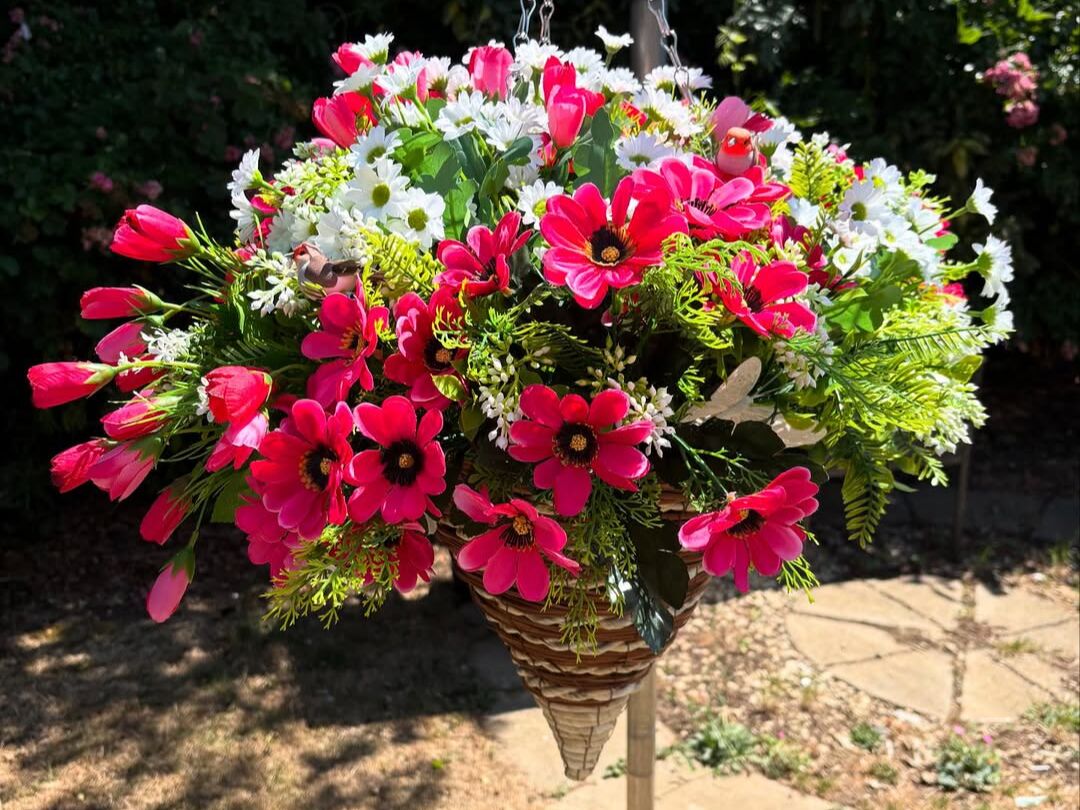Elegant Handmade Artificial Hanging Basket for Stunning Decor