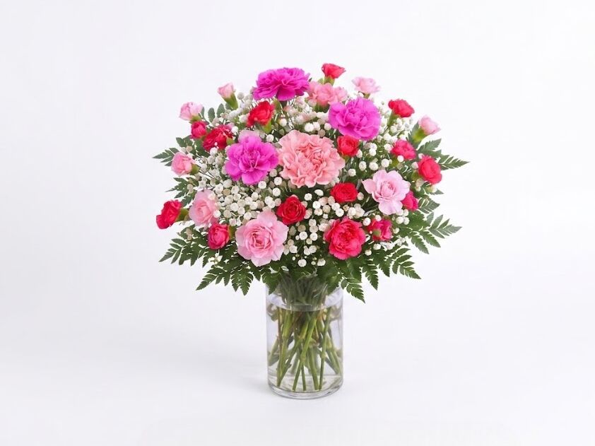 Vibrant Pink Carnation Bouquet for Any Occasion